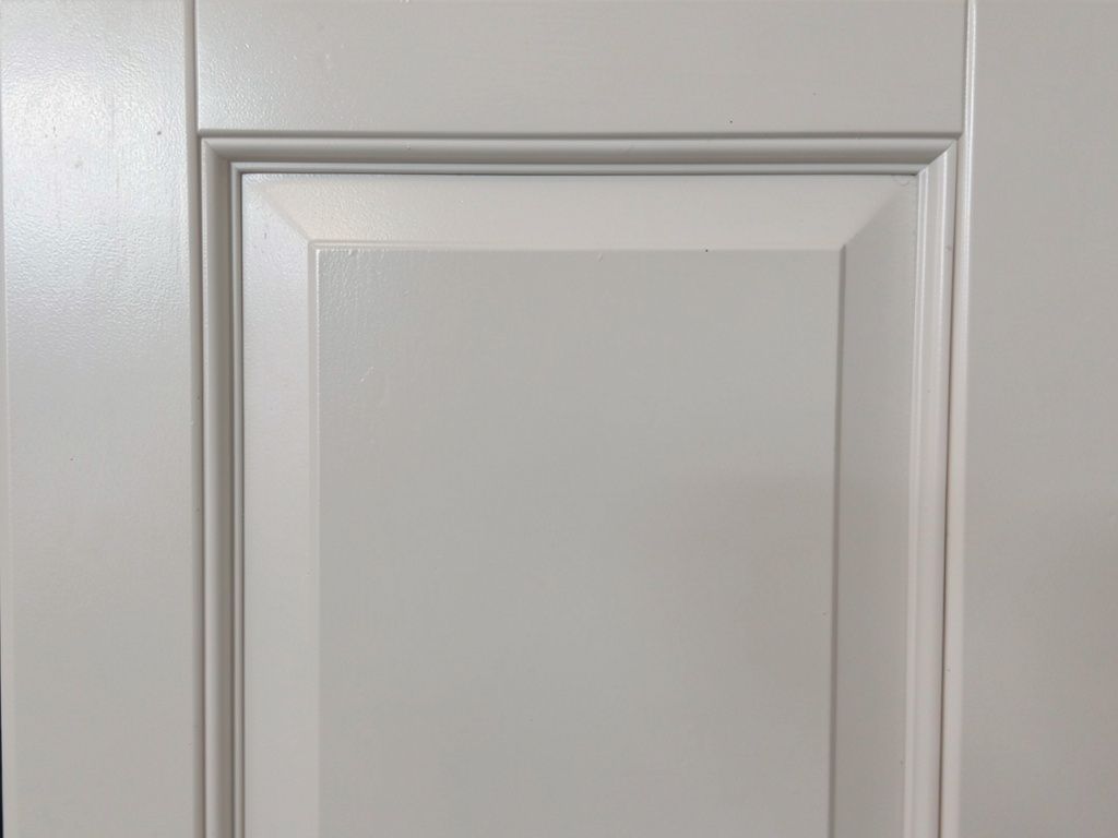 Finished painted cabinet Smooth painted cabinet door after finishing