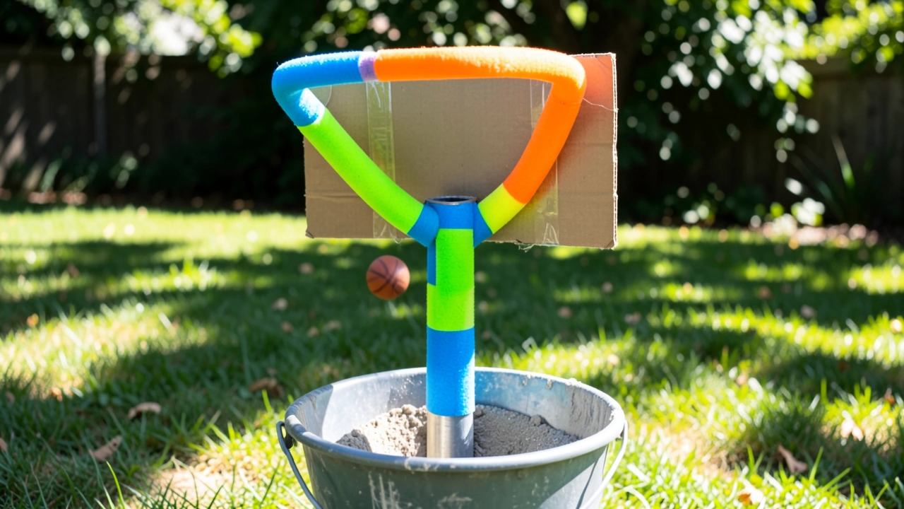 How to Build a Sturdy Pool Noodle Basketball Hoop Stand